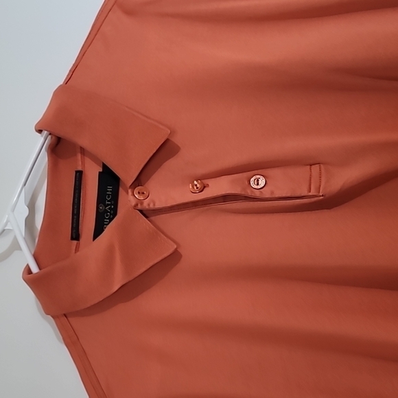 Bugatchi Vomo Men's Longsleeve Orange Size Large - Picture 5 of 10